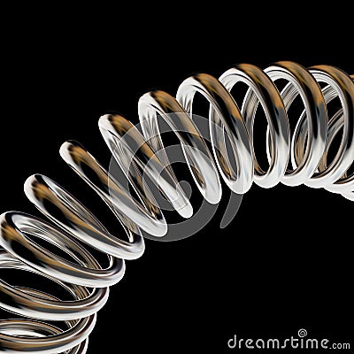 Metal spring background Stock Photo