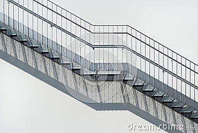 Metal Stairs Stock Photo