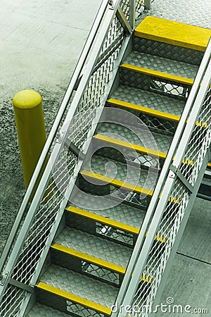Metal stairs Stock Photo