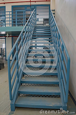 Metal stairs Stock Photo