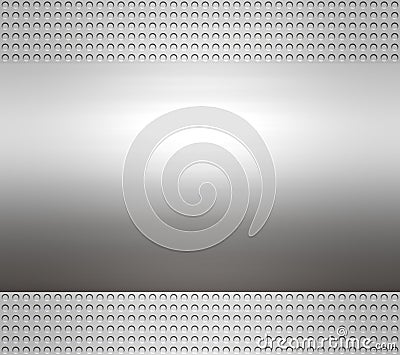 Metal steel or aluminium plate Stock Photo