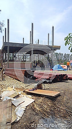 metal steel pipe tube prepare construction Stock Photo