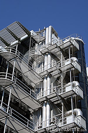 Metal structure building Stock Photo