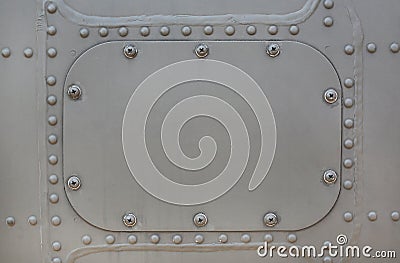 Metal surface of military Armored with cover Stock Photo
