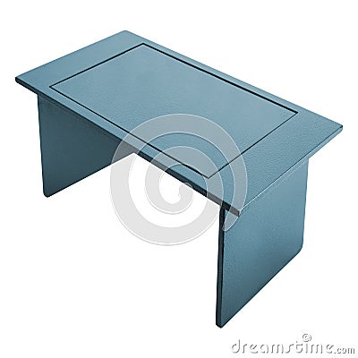 Metal table on a white background Stock Photo