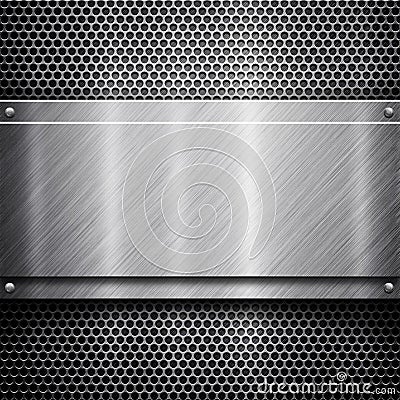 Metal template background Stock Photo
