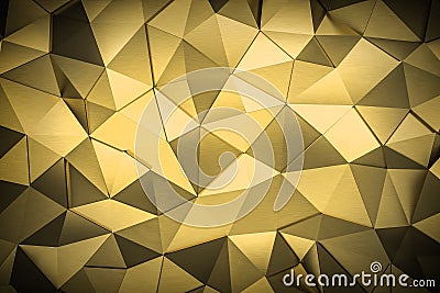 Metal triangle mosaic background 3d render Stock Photo