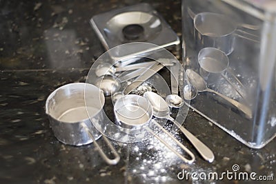 All the Utensils for Cookie Baking Stock Photo