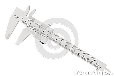 Metal vernier caliper Stock Photo