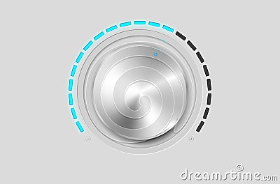 Metal volume button Stock Photo