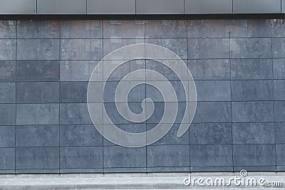 Metal wall tiles, detail facade, modern constrution Stock Photo