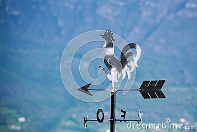 Metal weathervane detail Stock Photo