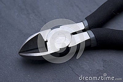 Metal wire cutters Stock Photo