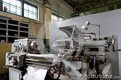 Metal working machine Stock Photo