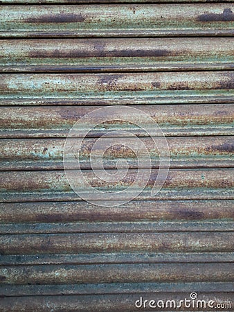 Metalic Rusted Shutter texture Stock Photo
