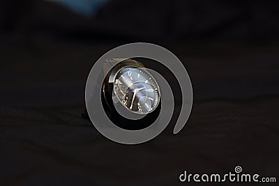 Metallic black watch Editorial Stock Photo