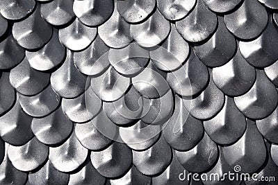 Metallic chain armour Stock Photo