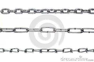 Metallic chains Stock Photo