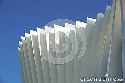 Metallic construction . modern structures Metal . Stock Photo