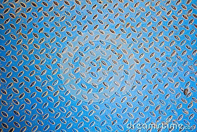 Metallic floor with a bumpy pattern Stock Photo