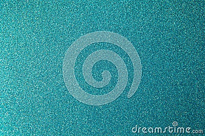 Metallic glitter green-blue aquamarine wrapping paper backgrond, close-up. Copy space for text. Horizontal and vertical. Stock Photo