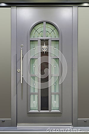 Metallic Massive Door Stock Photo