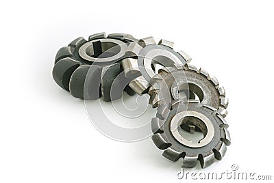 Metallic milling cutters Stock Photo