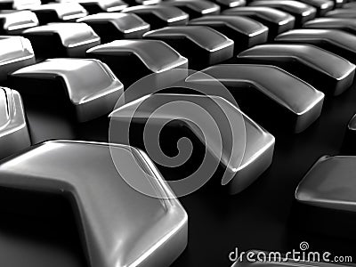 Metallic objects Stock Photo