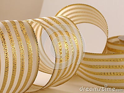 Metallic Ribbon Stock Photo