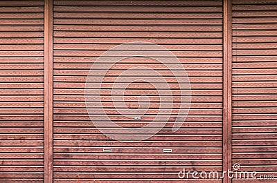 Metallic roller shutter door Stock Photo