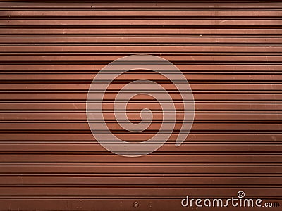 Metallic roller shutter door Stock Photo