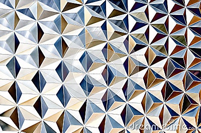 Metallic Silver Pattern Stock Photo