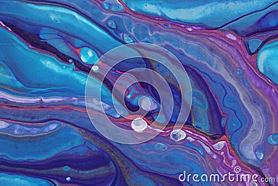 Terrifying tentacles thrash amidst the waves in this metallic teal abstract background. Stock Photo
