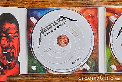 Metallica Hardwired To Self Destruct CD Editorial Stock Photo