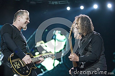 Metallica performs in Budapest Editorial Stock Photo