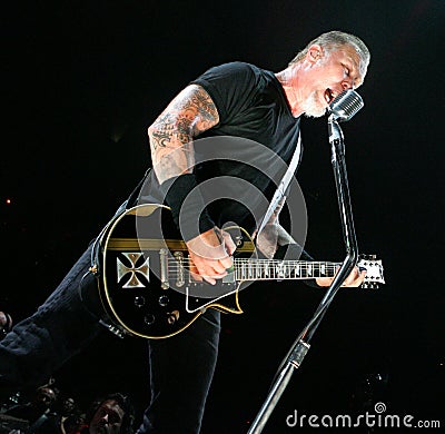 Metallica performs in concert Editorial Stock Photo