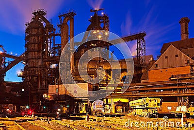 Metallurgical plant Stock Photo