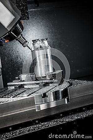 Metalworking CNC milling machine. Stock Photo