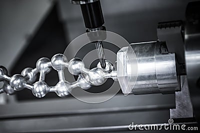 Metalworking CNC milling machine. Stock Photo