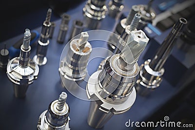 Metalworking tools and drills Stock Photo