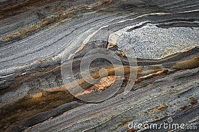 Metamorphic Rock Details - Natural Grainy Patterns Stock Photo