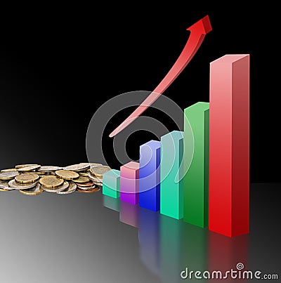 Metaphor of economical growth Stock Photo