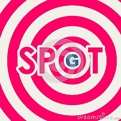 Spot-g text symbol Vector Illustration