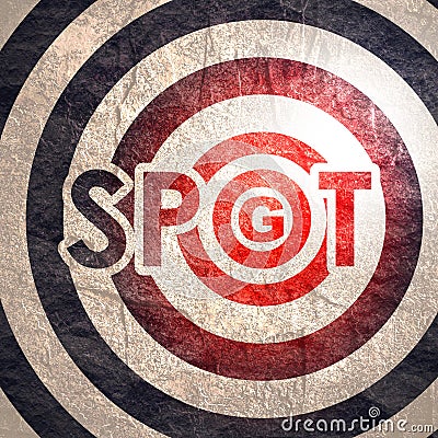 Spot-g text symbol Stock Photo