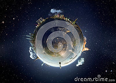 Metaphor image of our earth planet Editorial Stock Photo