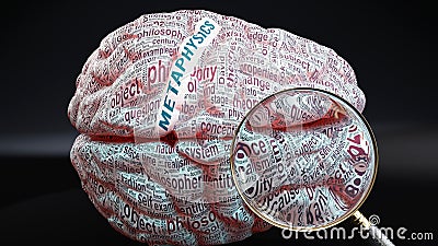 Metaphysics inside a human mind Stock Photo