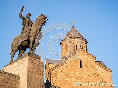 Metekhi church Editorial Stock Photo