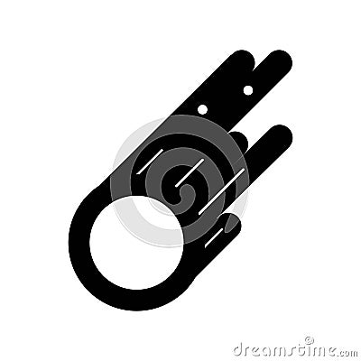 Meteor, Comet Icon Vector Template EPS10 File Vector Illustration
