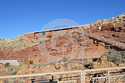 Meteor Crater Arizona Building Editorial Stock Photo