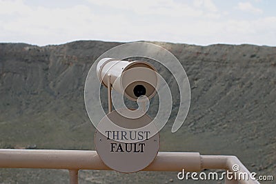 Meteor Crater, Arizona Editorial Stock Photo